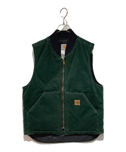 CarHartt（カーハート）CarHartt (カーハート) Duck Work Vest グリーン サイズ:Mediumの古着・服飾アイテム