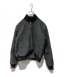 U'S NAVY（ユーエスネイビー）の古着「デッキジップジャケット」｜ブラック×ネイビー