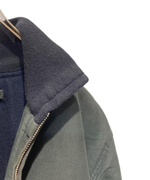 U'S NAVY（ユーエスネイビー）U'S NAVY (ユーエスネイビー) デッキジップジャケット ブラック×ネイビー サイズ:38の古着・服飾アイテム