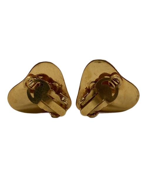 CHANEL（シャネル）CHANEL (シャネル) ハートモチーフイヤリング ゴールドの古着・服飾アイテム