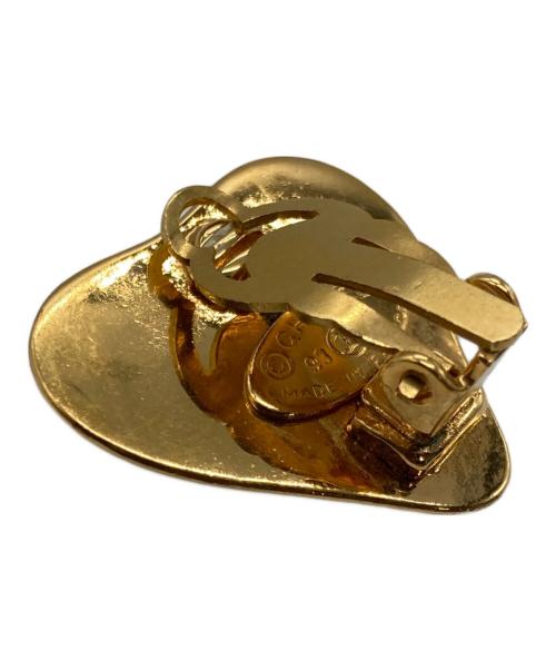 CHANEL（シャネル）CHANEL (シャネル) ハートモチーフイヤリング ゴールドの古着・服飾アイテム