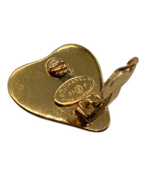 CHANEL（シャネル）CHANEL (シャネル) ハートモチーフイヤリング ゴールドの古着・服飾アイテム