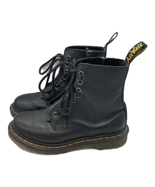 Dr.Martens（ドクターマーチン）Dr.Martens (ドクターマーチン) PASCAL FRNT ZIP 8ホールブーツ ブラック サイズ:US6の古着・服飾アイテム