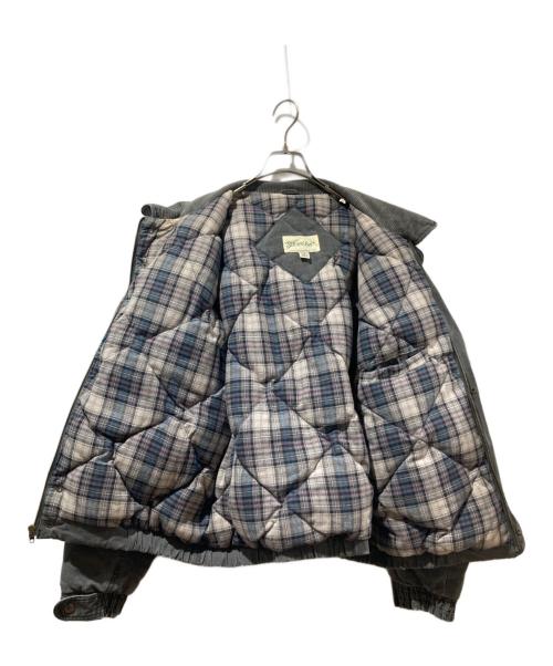 ST JOHN'S BAY（セントジョンズベイ）ST JOHN'S BAY (セントジョンズベイ) 90’s コーデュロイカラーダックダウンジャケット グレー サイズ:ＸＬの古着・服飾アイテム