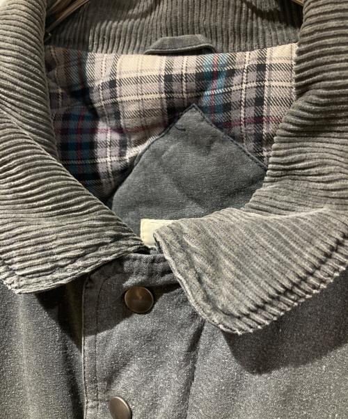 ST JOHN'S BAY（セントジョンズベイ）ST JOHN'S BAY (セントジョンズベイ) 90’s コーデュロイカラーダックダウンジャケット グレー サイズ:ＸＬの古着・服飾アイテム