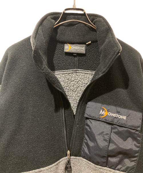 moonstone（ムーンストーン）MOONSTONE (ムーンストーン) 90’s ハーフジップフリースジャケット グレー×ブラック サイズ:Lの古着・服飾アイテム