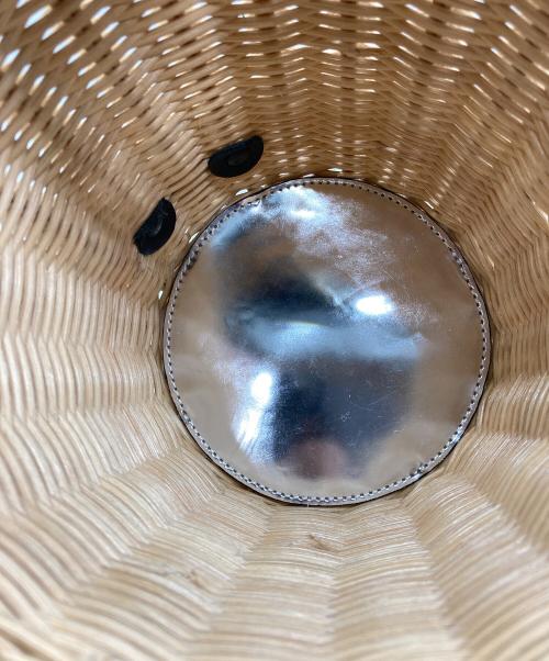 sacai（サカイ）sacai (サカイ) Woven Style Logo Patch Bucket Bag ベージュ×ブラックの古着・服飾アイテム