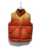 RockyMountainFeatherBedロッキーマウンテンフェザーベッド）の古着「ダウンベスト」｜オレンジ