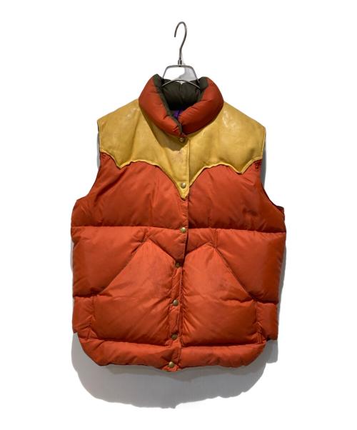 RockyMountainFeatherBed（ロッキーマウンテンフェザーベッド）RockyMountainFeatherBed (ロッキーマウンテンフェザーベッド) ダウンベスト オレンジ サイズ:不明の古着・服飾アイテム