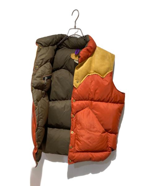RockyMountainFeatherBed（ロッキーマウンテンフェザーベッド）RockyMountainFeatherBed (ロッキーマウンテンフェザーベッド) ダウンベスト オレンジ サイズ:不明の古着・服飾アイテム