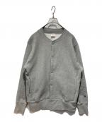 Championチャンピオン）の古着「スナップスウェットシャツ」｜グレー