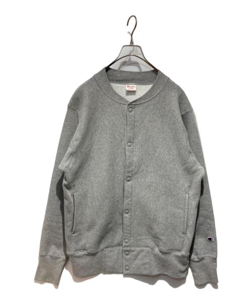 Champion（チャンピオン）Champion (チャンピオン) スナップスウェットシャツ グレー サイズ:XLの古着・服飾アイテム