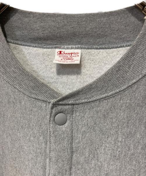 Champion（チャンピオン）Champion (チャンピオン) スナップスウェットシャツ グレー サイズ:XLの古着・服飾アイテム