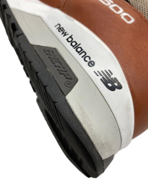 NEW BALANCE（ニューバランス）NEW BALANCE (ニューバランス) ローカットスニーカー ブラウン×ベージュ サイズ:UK6の古着・服飾アイテム