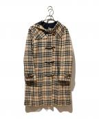 BURBERRY LONDONバーバリーロンドン）の古着「ノヴァチェックツイードダッフルコート」｜ベージュ