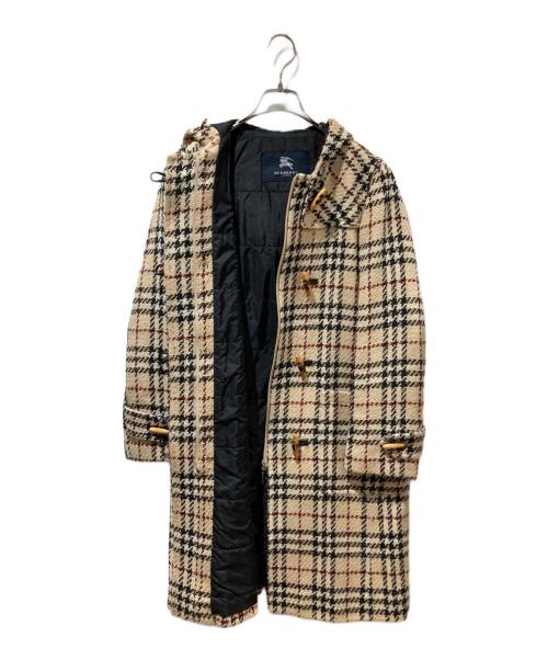 BURBERRY LONDON（バーバリーロンドン）BURBERRY LONDON (バーバリーロンドン) ノヴァチェックツイードダッフルコート ベージュ サイズ:9の古着・服飾アイテム