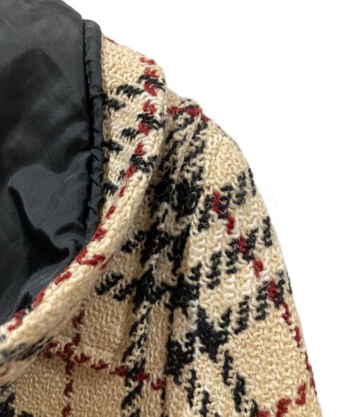 BURBERRY LONDON（バーバリーロンドン）BURBERRY LONDON (バーバリーロンドン) ノヴァチェックツイードダッフルコート ベージュ サイズ:9の古着・服飾アイテム