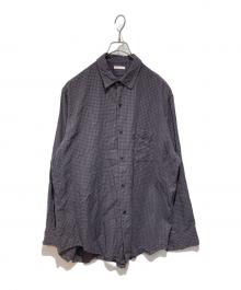 ULTERIOR（アルテリア）の古着「C/W CHECKED TWILL SHIRT」｜ブルー×ブラウン