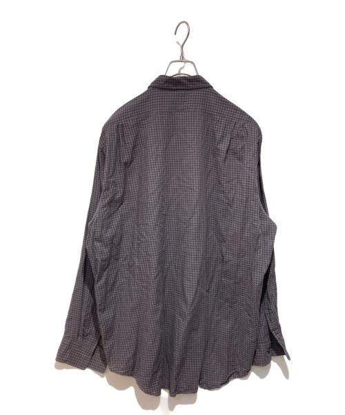 ULTERIOR（アルテリア）ULTERIOR (アルテリア) C/W CHECKED TWILL SHIRT ブルー×ブラウン サイズ:5の古着・服飾アイテム