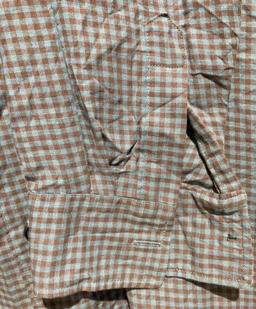 ULTERIOR（アルテリア）ULTERIOR (アルテリア) C/W CHECKED TWILL SHIRT ブルー×ブラウン サイズ:5の古着・服飾アイテム