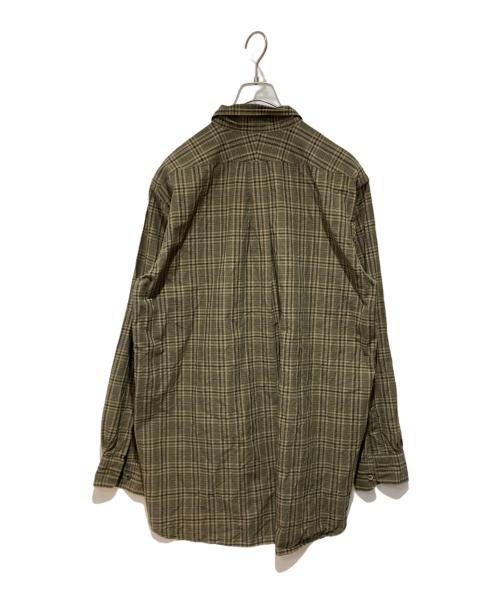 Engineered Garments（エンジニアドガーメンツ）Engineered Garments (エンジニアドガーメンツ) ボタンダウンチェックシャツ ベージュ×グリーン サイズ:Mの古着・服飾アイテム
