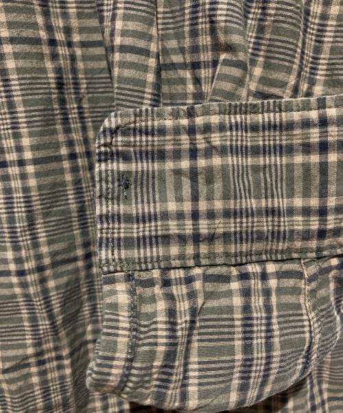 Engineered Garments（エンジニアドガーメンツ）Engineered Garments (エンジニアドガーメンツ) ボタンダウンチェックシャツ ベージュ×グリーン サイズ:Mの古着・服飾アイテム