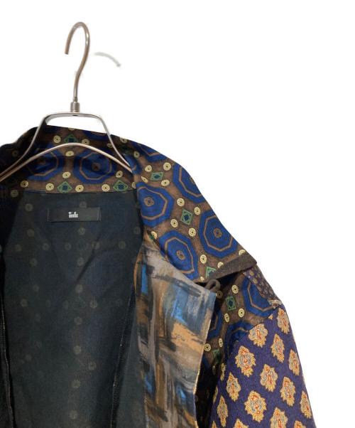 ink（インク）INK (インク) remake patchwork open collar ss shirts ブラウン サイズ:Mの古着・服飾アイテム