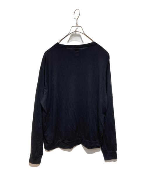 BATONER（バトナ―）BATONER (バトナ―) SUMMER WOOL LONG SLEEVE T-SHIRT ブラック サイズ:3の古着・服飾アイテム