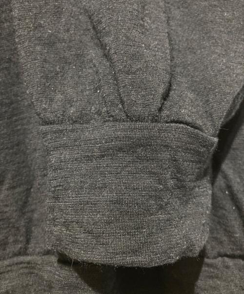 BATONER（バトナ―）BATONER (バトナ―) SUMMER WOOL LONG SLEEVE T-SHIRT ブラック サイズ:3の古着・服飾アイテム