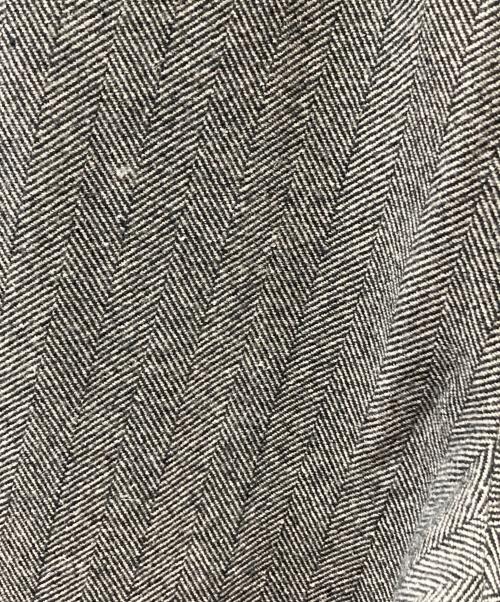 ULTERIOR（アルテリア）ULTERIOR (アルテリア) WOOL SILK HERINGBONE WIDE TROUSERS グレー サイズ:4の古着・服飾アイテム