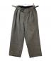 ULTERIOR（アルテリア）の古着「WOOL SILK HERINGBONE WIDE TROUSERS」｜グレー