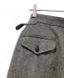 中古・古着 ULTERIOR (アルテリア) WOOL SILK HERINGBONE WIDE TROUSERS グレー サイズ:4：20000円