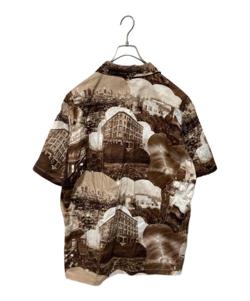 NEXUSVII（ネクサスセブン）NEXUSVII (ネクサスセブン) COTTON HAWAIAN SHIRT B.R ブラウン×ホワイト サイズ:48の古着・服飾アイテム