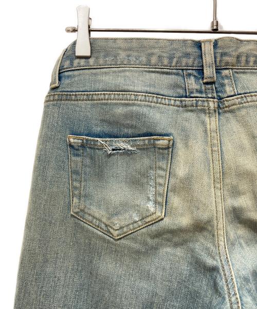 Saint Laurent Paris（サンローランパリ）Saint Laurent Paris (サンローランパリ) デストロイ加工デニムパンツ インディゴ サイズ:SIZE 68.5cm (W27)の古着・服飾アイテム