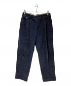 POLO RALPH LAURENポロ・ラルフローレン）の古着「2タックコーデュロイパンツ」｜ネイビー