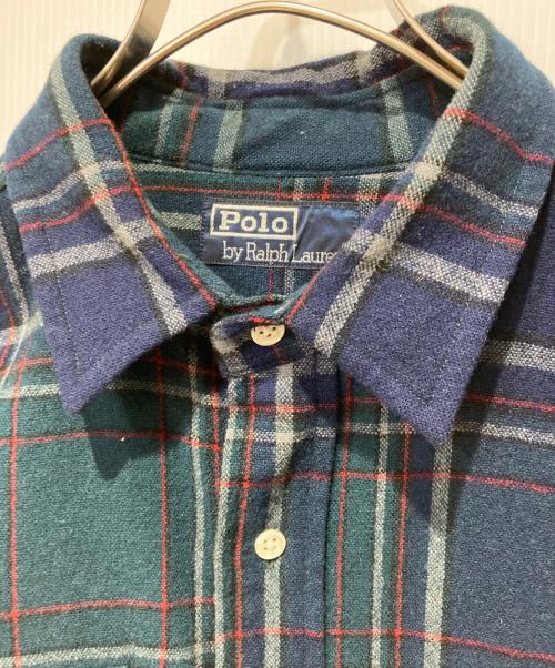 POLO RALPH LAUREN（ポロ・ラルフローレン）POLO RALPH LAUREN (ポロ・ラルフローレン) 長袖シャツ ネイビー サイズ:LLの古着・服飾アイテム