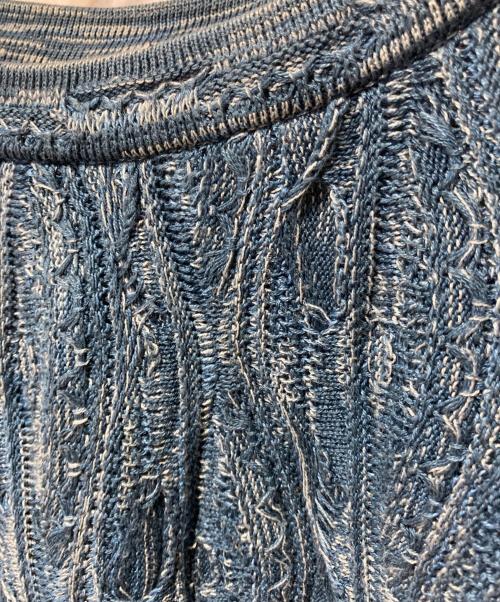 Coogi（クージー）Coogi (クージー) 3Dニット ブルー サイズ:XLの古着・服飾アイテム