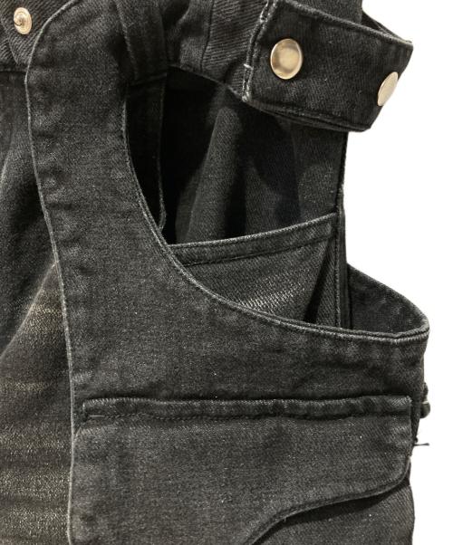 KRAFTWORK（クラフトワーク）KRAFTWORK (クラフトワーク) マルチポケットカーゴデニムパンツ ブラック サイズ:W30の古着・服飾アイテム