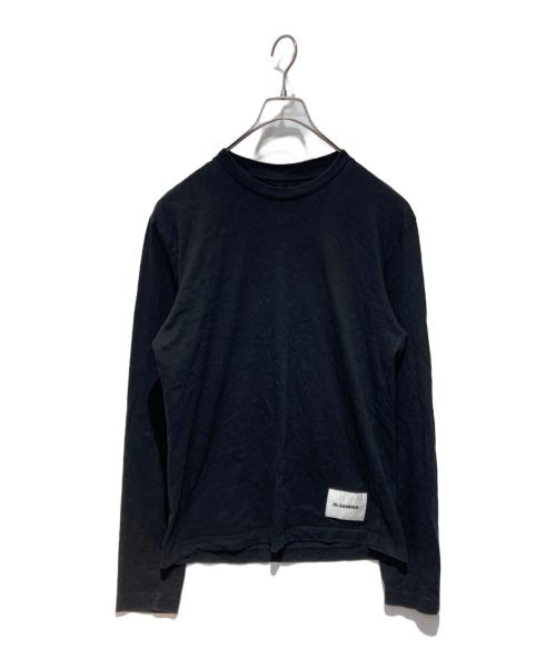 JIL SANDER+（ジルサンダープラス）JIL SANDER+ (ジルサンダープラス) ロングスリーブカットソー ブラック サイズ:Sの古着・服飾アイテム
