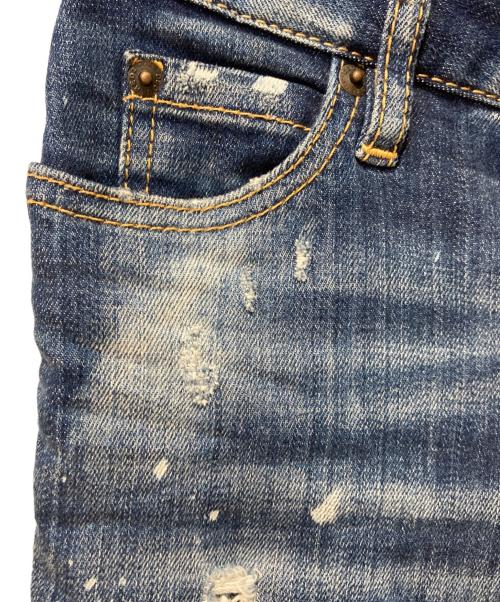 DSQUARED2（ディースクエアード）DSQUARED2 (ディースクエアード) 18AW Super Skinny fit Jeans インディゴ サイズ:36の古着・服飾アイテム