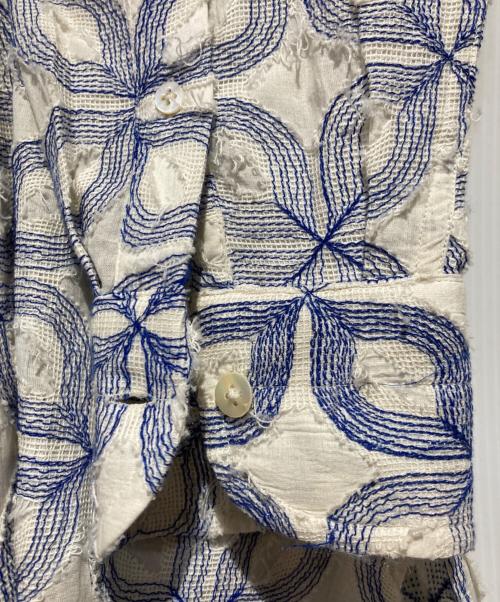 PERIOD FEATURES（ピリオドフューチャーズ）PERIOD FEATURES (ピリオドフューチャーズ) CUTOUTHandClipping Shirt ブルー サイズ:不明の古着・服飾アイテム