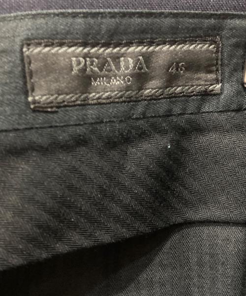 PRADA（プラダ）PRADA (プラダ) スラックス ネイビー サイズ:46の古着・服飾アイテム
