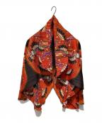 PLEATS PLEASEプリーツプリーズ）の古着「総柄カーディガン」｜オレンジ