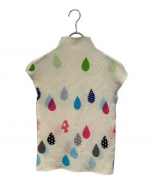 me ISSEY MIYAKE（ミーイッセイ ミヤケ）の古着「ノースリーブカットソー」｜ホワイト