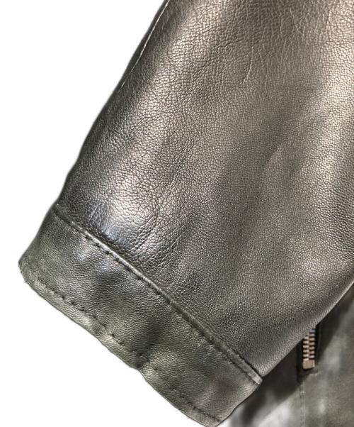 DELAN（デラン）Delan (デラン) ラムレザー シングルライダースジャケット ブラック サイズ:44の古着・服飾アイテム