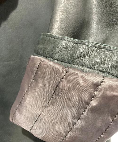 DELAN（デラン）Delan (デラン) ラムレザー シングルライダースジャケット ブラック サイズ:44の古着・服飾アイテム