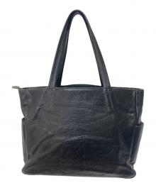 SANYO（サンヨー）の古着「レザートートバッグ」｜ブラック