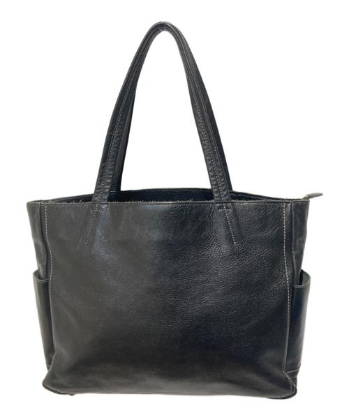 SANYO（サンヨー）SANYO (サンヨー) レザートートバッグ ブラックの古着・服飾アイテム
