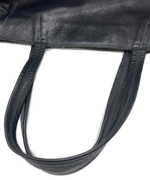 SANYO（サンヨー）SANYO (サンヨー) レザートートバッグ ブラックの古着・服飾アイテム