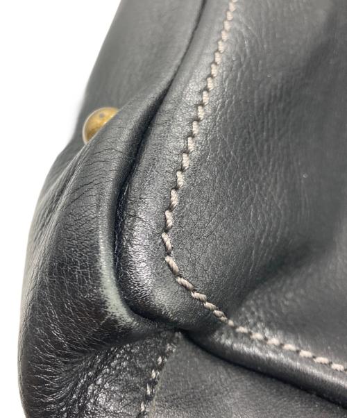 SANYO（サンヨー）SANYO (サンヨー) レザートートバッグ ブラックの古着・服飾アイテム